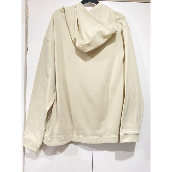 RHONE Range Pullover Hoodie Mens XL Tan/Beige Lightweight Fleece backed Pockets - Picture 6 of 10